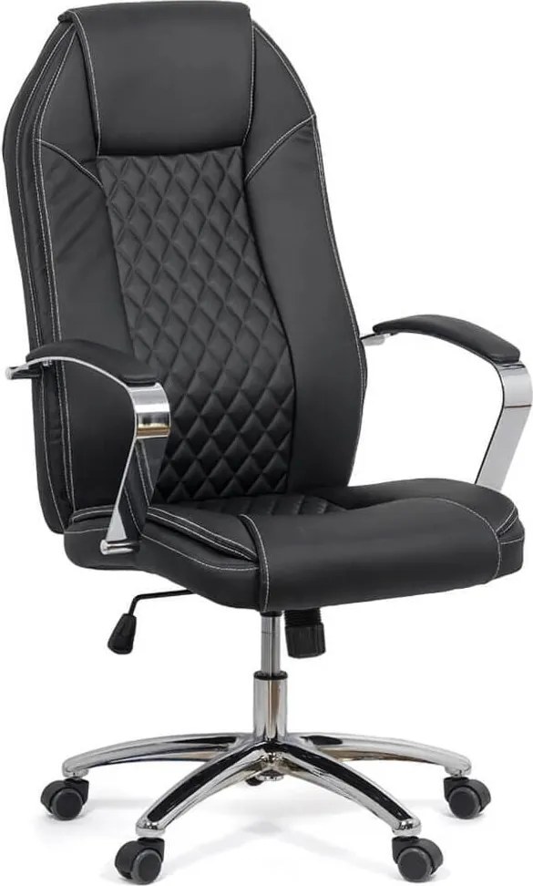 Scaun Directorial OFF 313 Negru – rezistent până la 150 Kg, ergonomic, cu șezut pe arcuri
