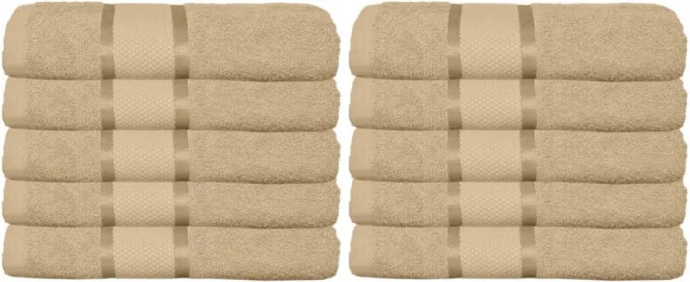 Set 10 Prosoape Premium din Bumbac 100% – 50×90 cm, 400g, Absorbție Superioară