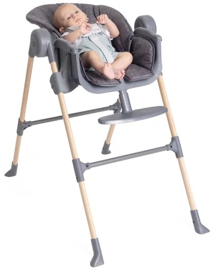 Scaun de masă pentru copii Chicco Polly Essential gri