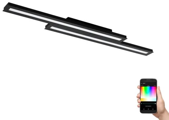 Plafonieră LED RGB dimabilă Eglo 99411 SALITERAS-C 2xLED/10W/230V