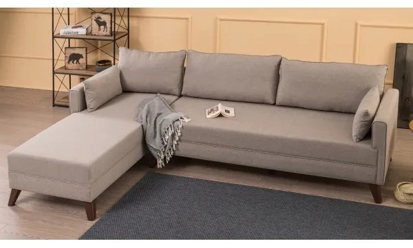 Colțar în L KORFU, crem, stânga