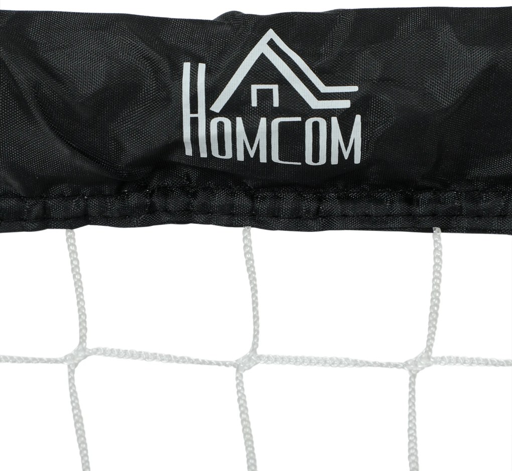 HOMCOM Set de obiective de fotbal, 2 obiective mini pliabile, cadru metalic, inclusiv unelte, 90 x 36 x 60 cm, Negru | Aosom Romania