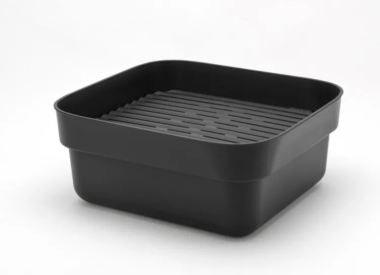 Vas de spălare și scurgere Brabantia 1003315, 16.1 x 37.4 x 34.4 cm, Sigur pentru vase cu strat antiaderent, Gri închis