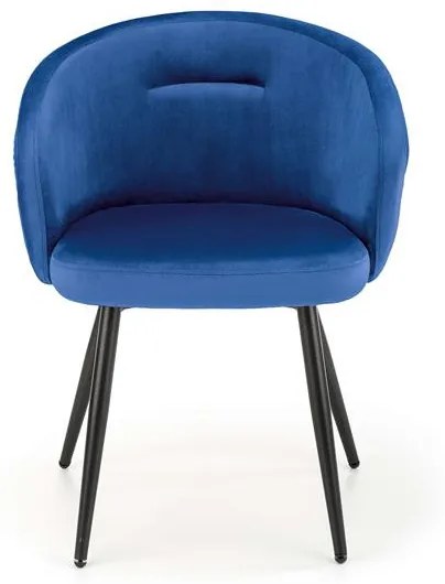 Scaun K430 velvet bleumarin