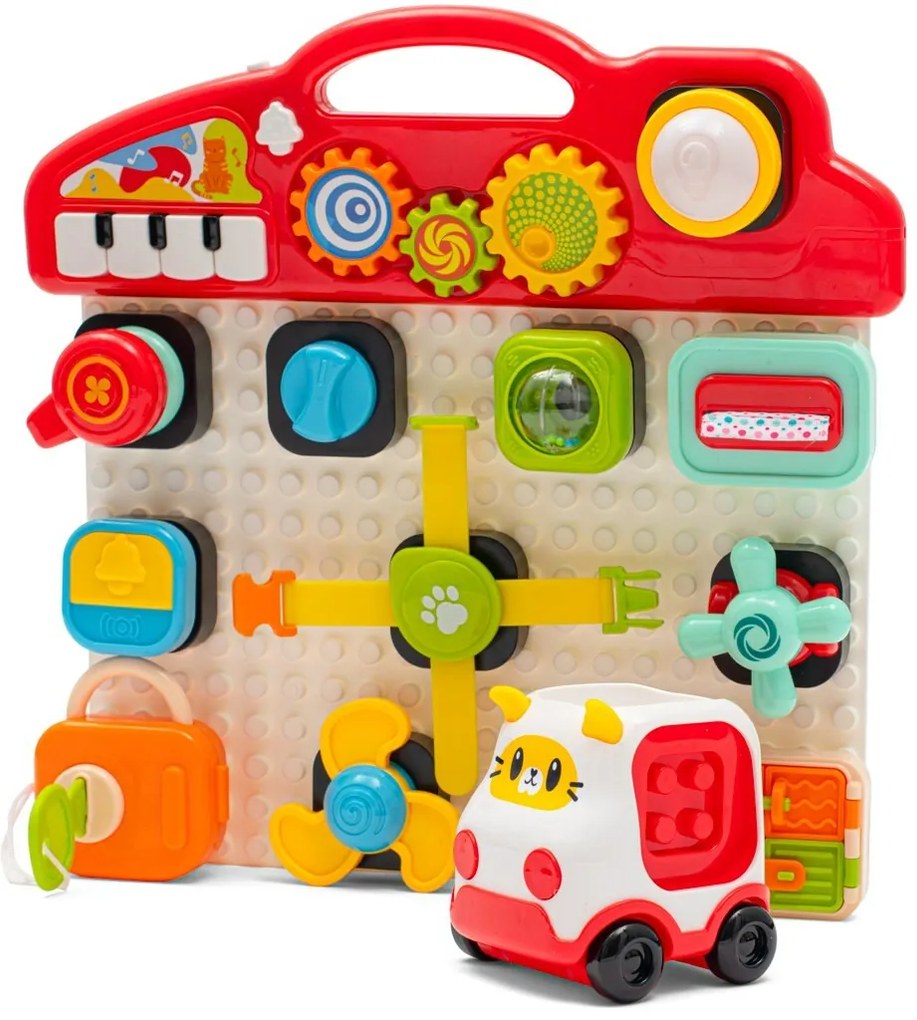 Tablă de joc muzicală interactivă Baby Mix, 35 x33 x 5,5 cm