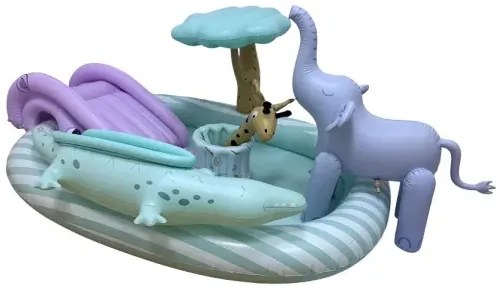 Piscină gonflabila copii cu tobogan Safari