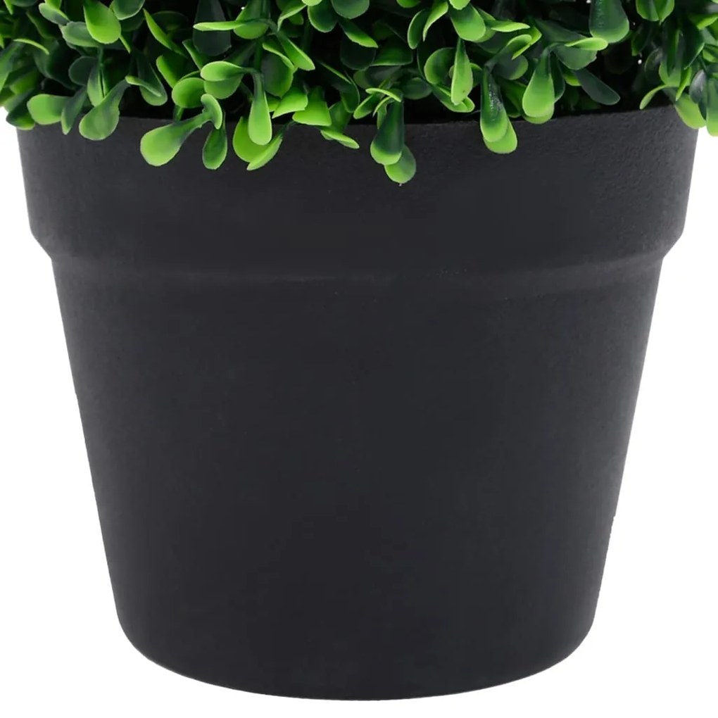 Plante artificiale cimisir cu ghiveci, 2 buc. verde 27 cm minge 2, 19 x 27 cm