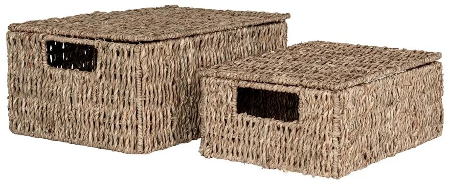 Coșuri de depozitare 2 buc. din iarbă-de-mare Venosa – House Nordic