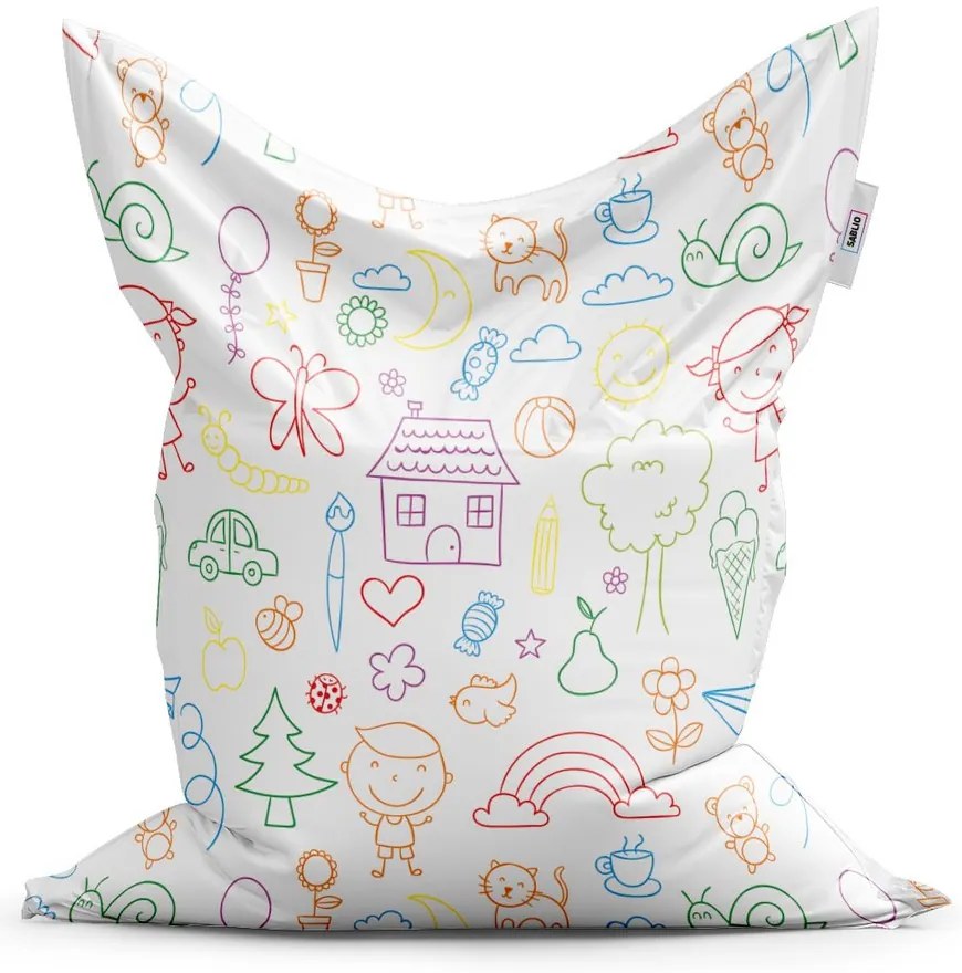 Sac de șezut Classic grădiniță colorată - pentru copii, colorat