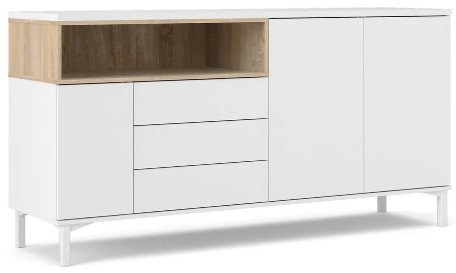 Comodă albă 176x90x49 cm Roomers – Tvilum
