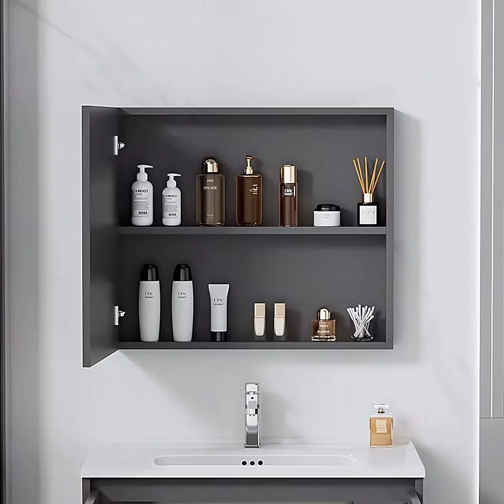 Set mobilier de baie cu lavoar Astor 60cm Grey