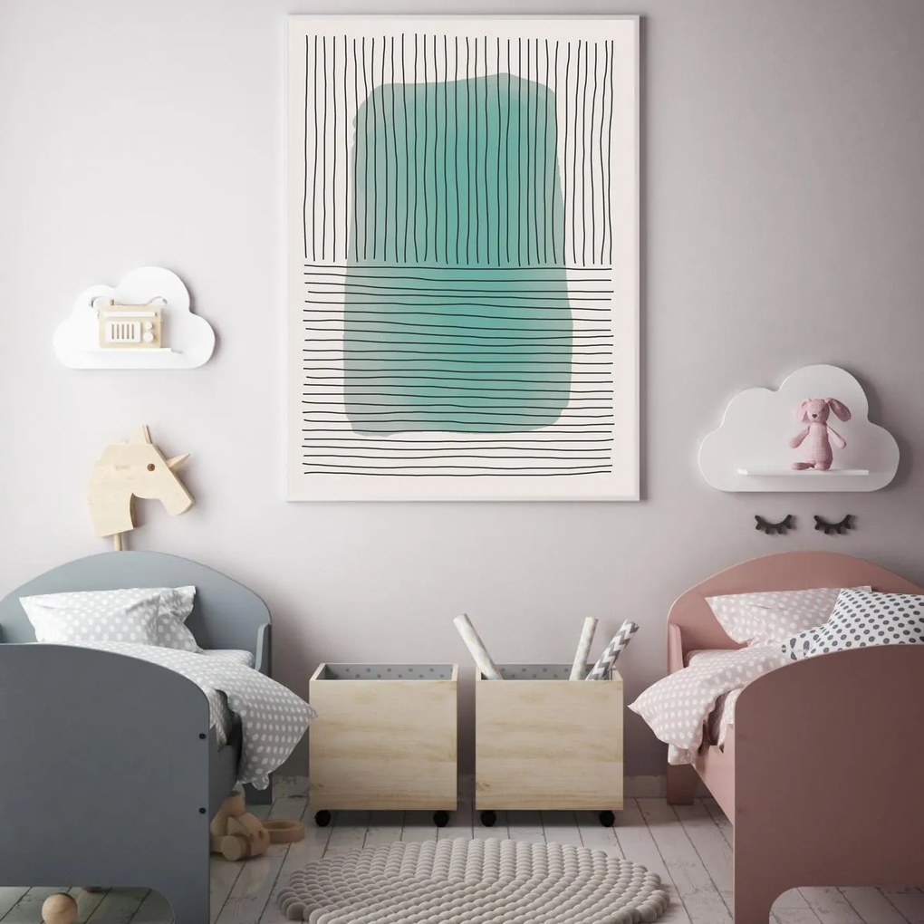 Poster - Abstracție pictată (A4)