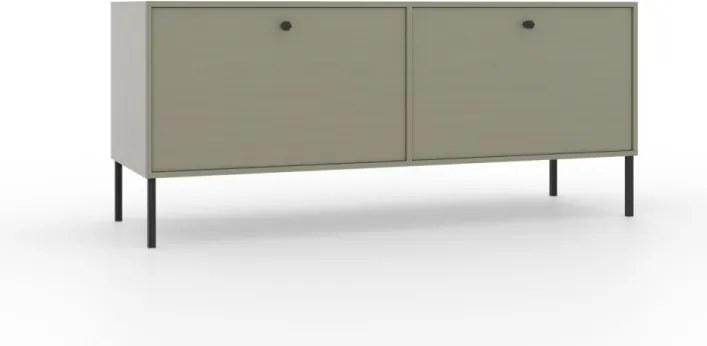 Comodă TV, 121x41x50, Tili 2, ADRK Furniture (Culoare: Bej nisipos / Bej nisipos)