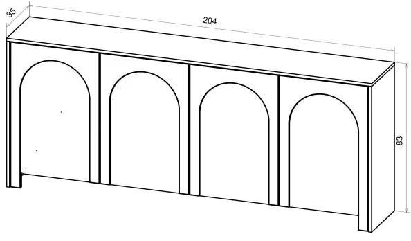 Comodă NIO antracit