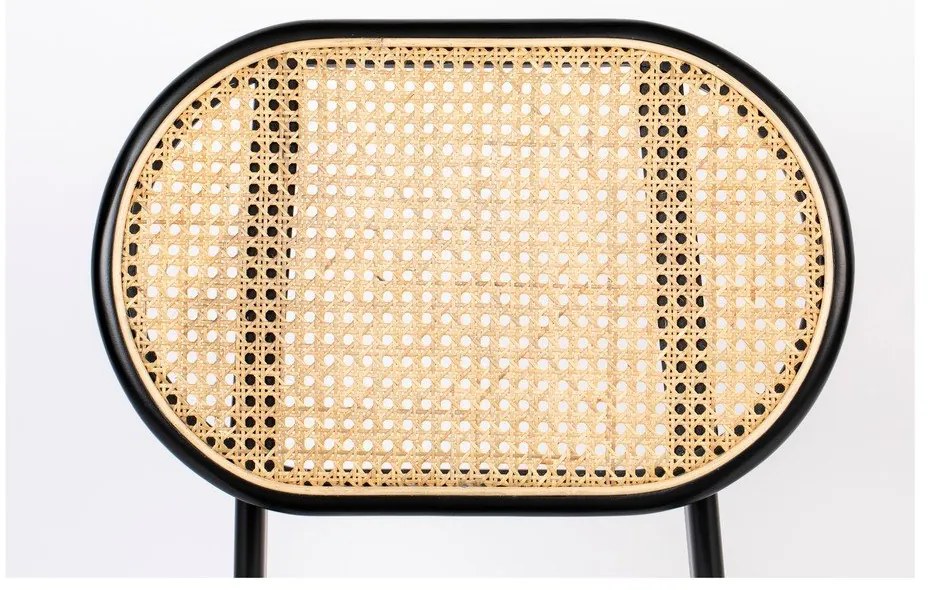 Scaun dining din ratan gri Spike - Zuiver