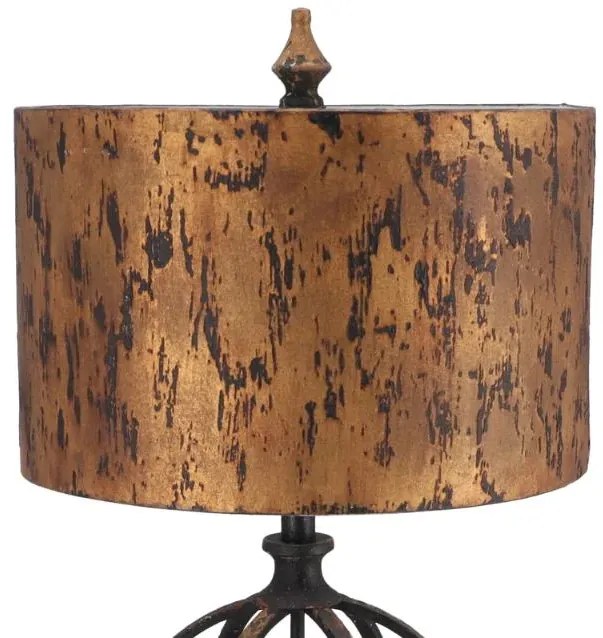 Lampa de masa Sfera stil industrial metal si rasina h 67 cm