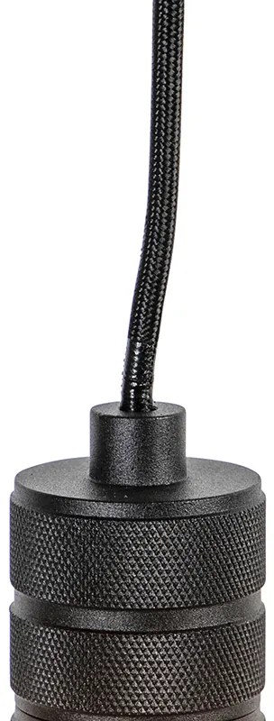 Lampă modernă suspendată neagră - Cavalux