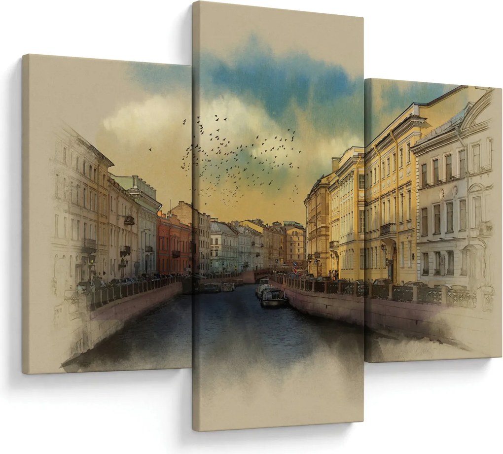 Tablou - Râul Moyka, Sankt Petersburg, Rusia (90x60 cm)