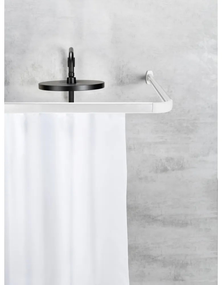 Bară pentru perdea de duș albă Era – Wenko