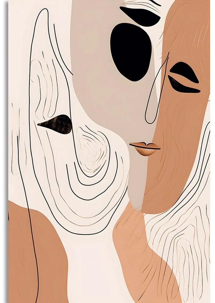Tablou forme abstracte ale feței