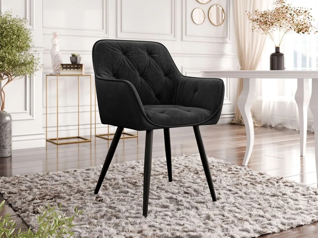 Scaun sufragerie Alunax (Negru) . 1103363