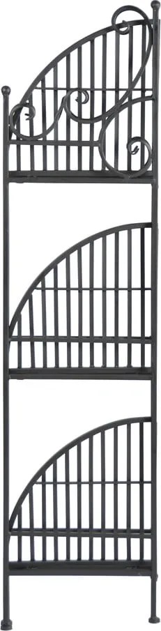 Suport metalic de colţ pentru ghivece Esschert Design, negru