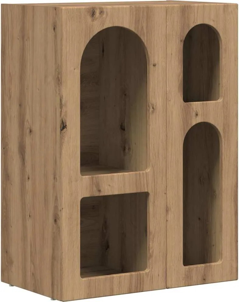 vidaXL Bufet Stejar Artizanal 59 x 35 x 80.5 cm Lemn compozit