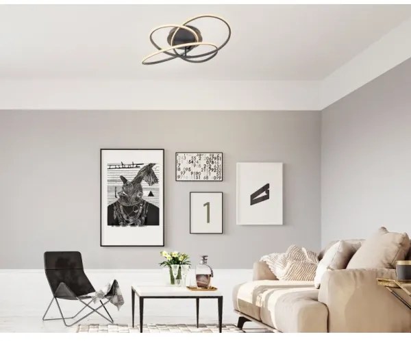 Lustră aplicată Globo 67201S-30 PANDA LED/30W/230V