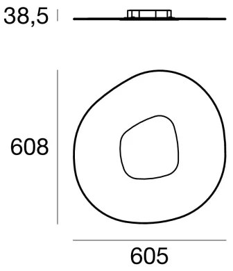 Plafonieră LED ANTIGUA LED/38W/230V CRI 90 alb Linea Light 90346