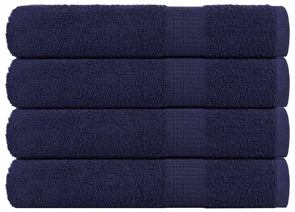 vidaXL Prosoape pentru saună 4 buc Albastru marin 360 g/m² 100% bumbac