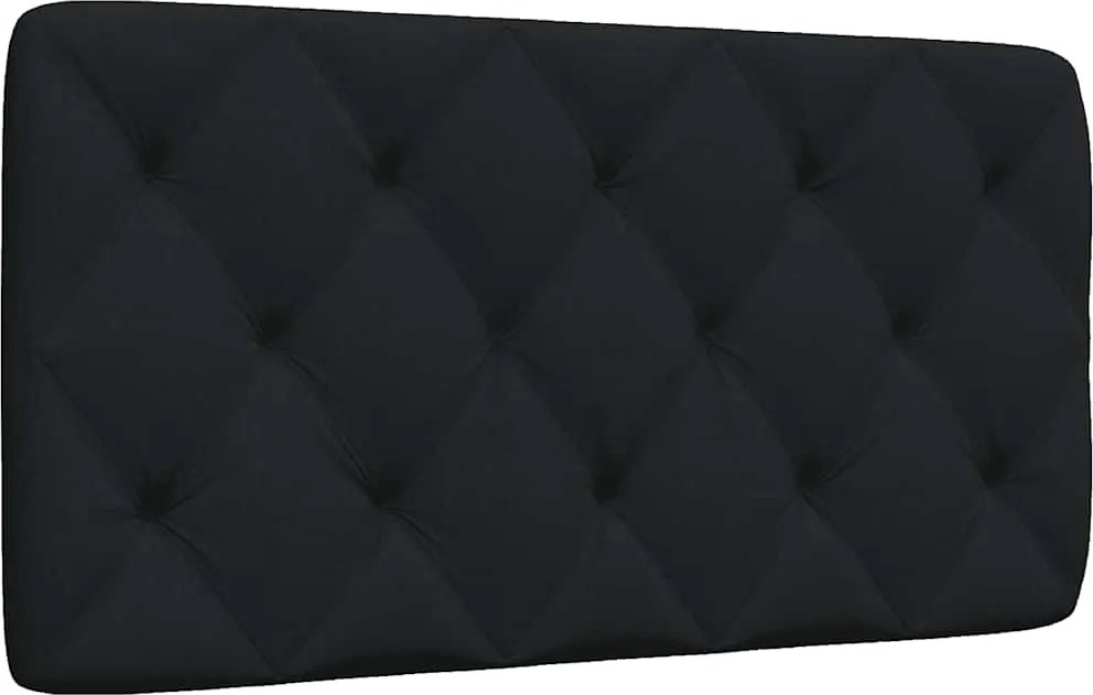 vidaXL Pernă pentru tăblie de pat, negru, 100 cm, material textil