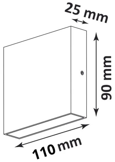 Aplică LED de perete CHICAGO LED/3,5W/230V IP44 albă