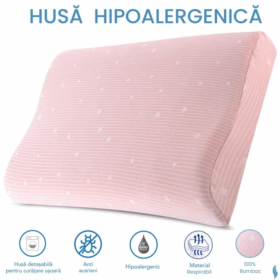 HUSA de schimb / Fata de perna - pentru Perna Copii Toddler - Roz - Bumbac 100%