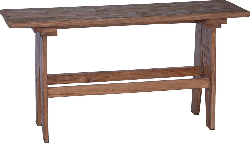 vidaXL bancă natural 100 x 30 x 51 cm Lemn masiv recuperat