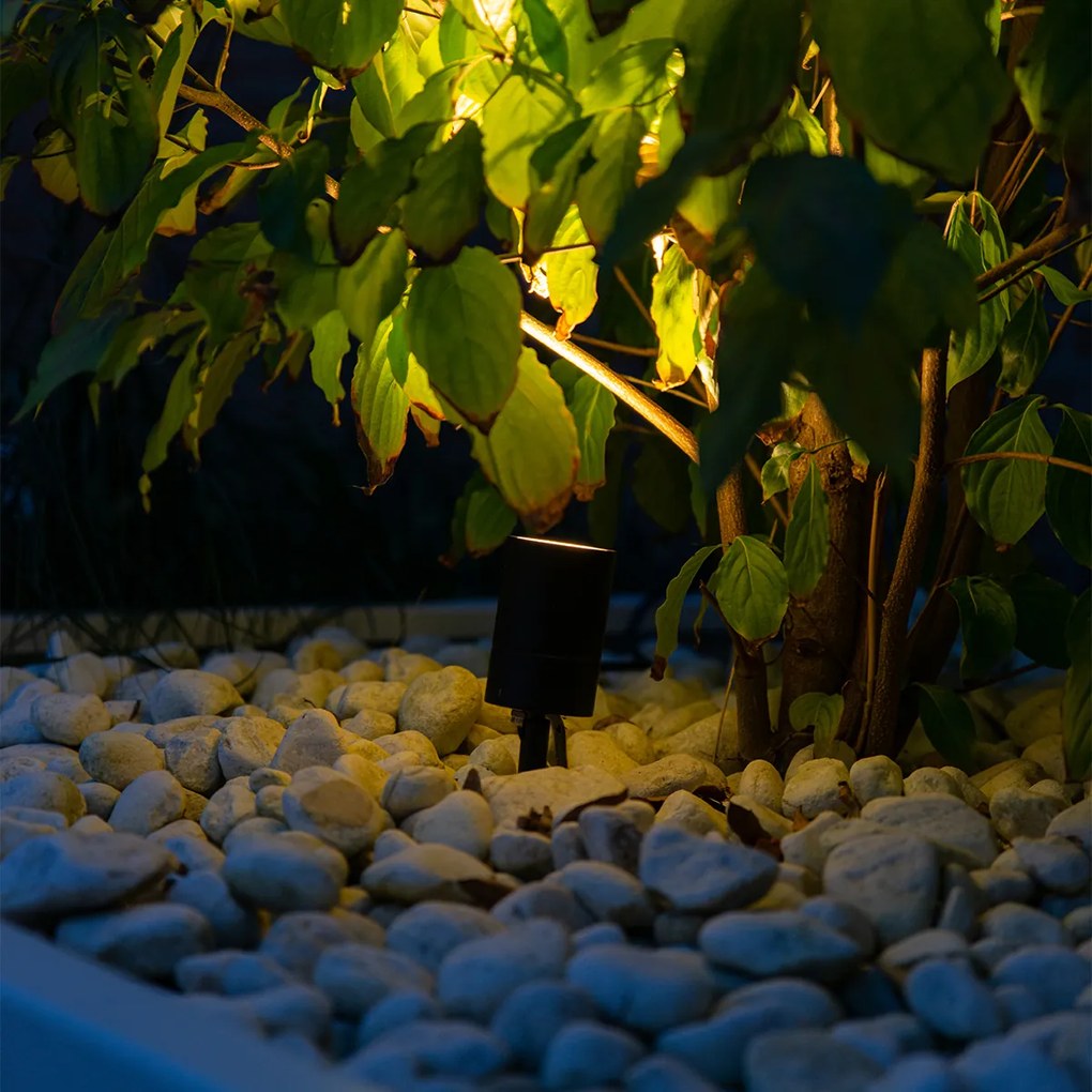 Spot Spike antracit reglabil IP44 - Solo