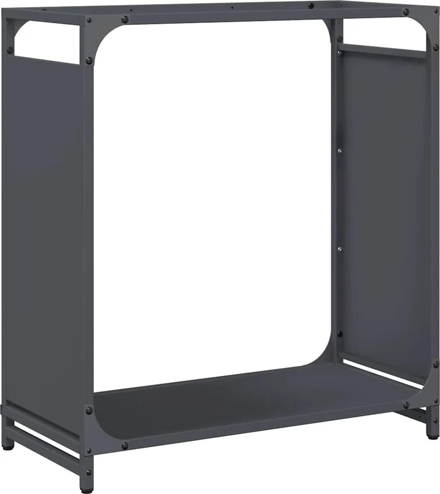 vidaXL Suport pentru lemne de foc Antracit Oțel laminat la rece