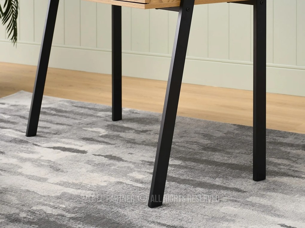 Masă PC Land (stejar + negru). Promo -21%. 1109777