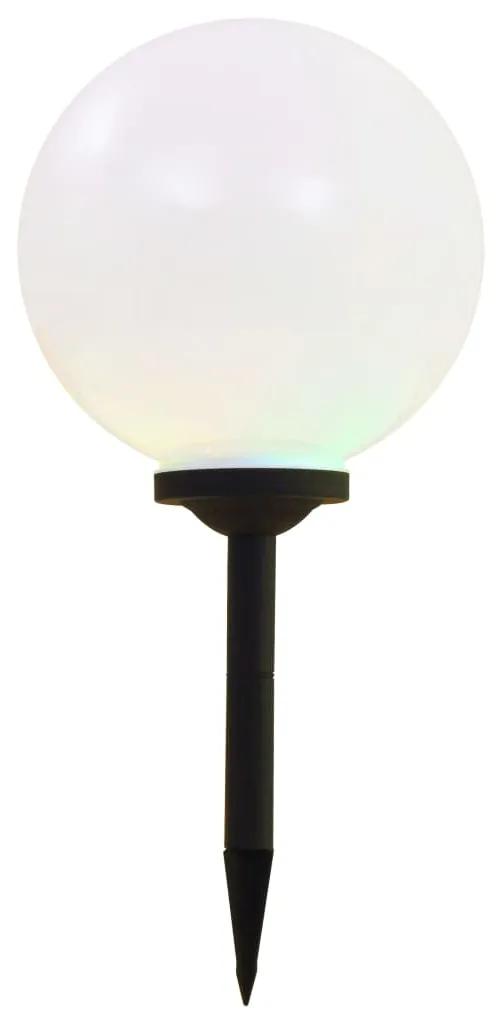 Lampi solare de exterior, 4 buc., 30 cm, RGB, sferic, LED 4, 30 cm, 1
