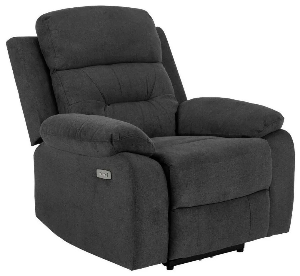 Fotoliu recliner Oakland 98698x92x96cm, 37 kg, Gri inchis, Tapiterie