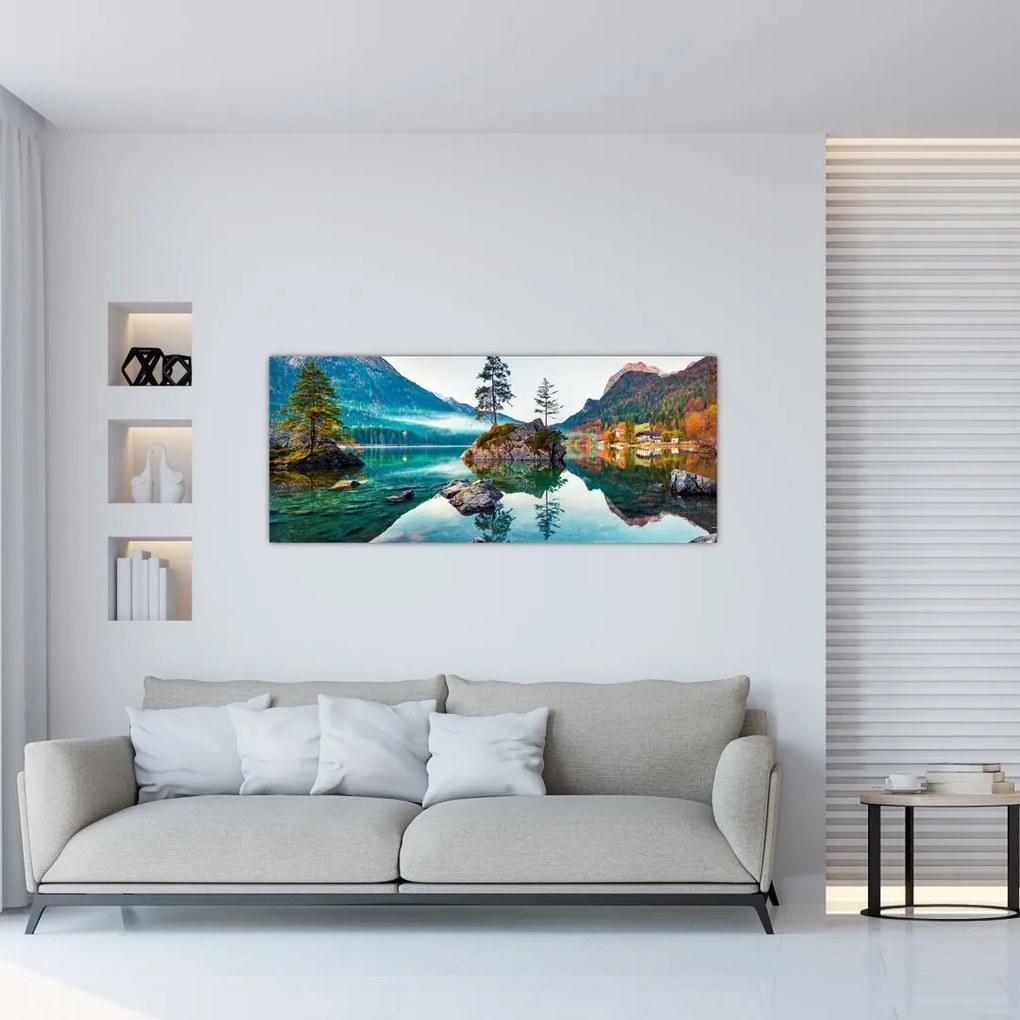 Tablou - Lacul Hintersee, Alpii Bavarezi, Austria (120x50 cm)
