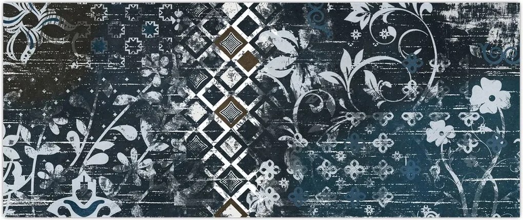 Tablou - Decorațiuni flori (120x50 cm)