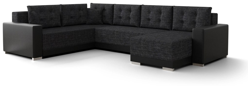 Colțar în formă de U Odyssey 3 (Negru + Gri Negru) (S). 1057342