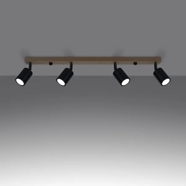 Spot Sollux SL.1294 VERDO 4xGU10/10W/230V negru