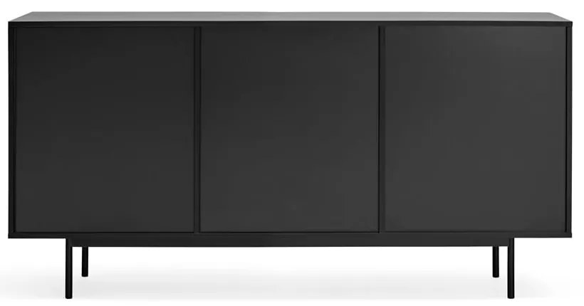 Comodă neagră joasă 159x80 cm Sierra – Teulat