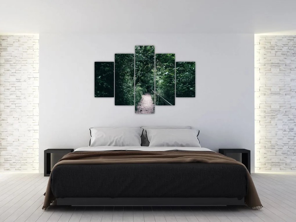 Tablou - Drumul prin pădure (150x105 cm)