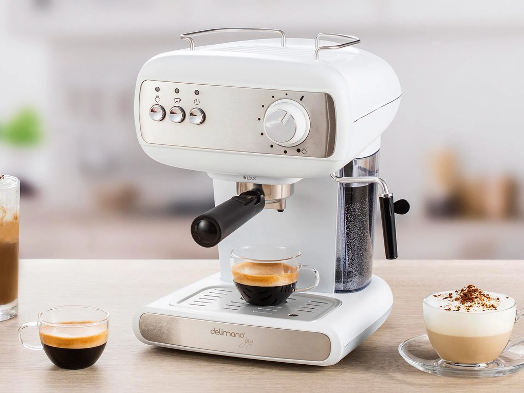 Espressor manual cu sistem de spumare lapte, Joy