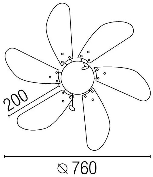 Lustra Ventilator diam. 76cm Palao 33179