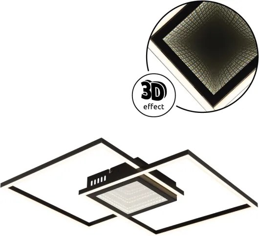 Globo 48468-32 - Plafonieră LED dimabilă SAUNDERS 32W/230V 42,6x42,6 cm