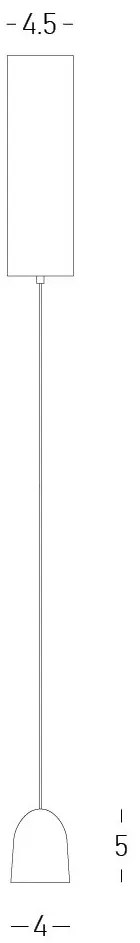 Pendul LED design minimalist 7W 3000K SANDY BLACK ZB-25137