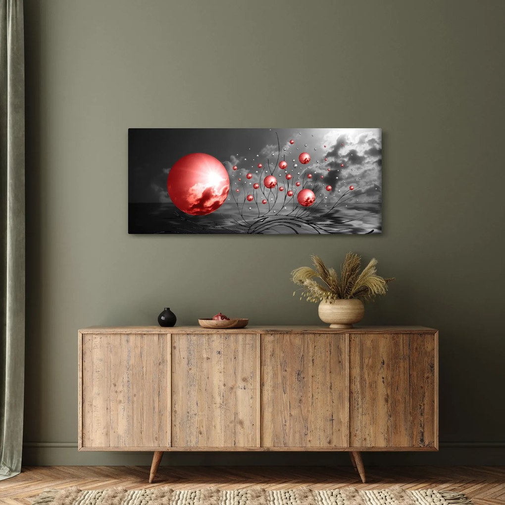 Tabloul bilelor roșii (120x50 cm)